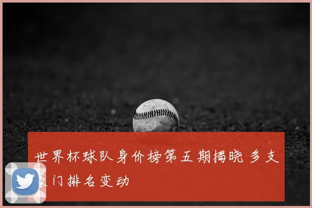 世界杯球队身价榜第五期揭晓 多支豪门排名变动